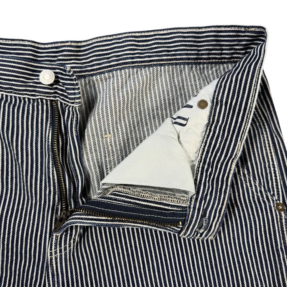 Gap Hickory Striped Straight Leg Carpenter Pants Size 32x30 Railroad - Picture 6 of 15